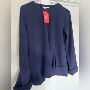 New with tags: Navy Maternity top